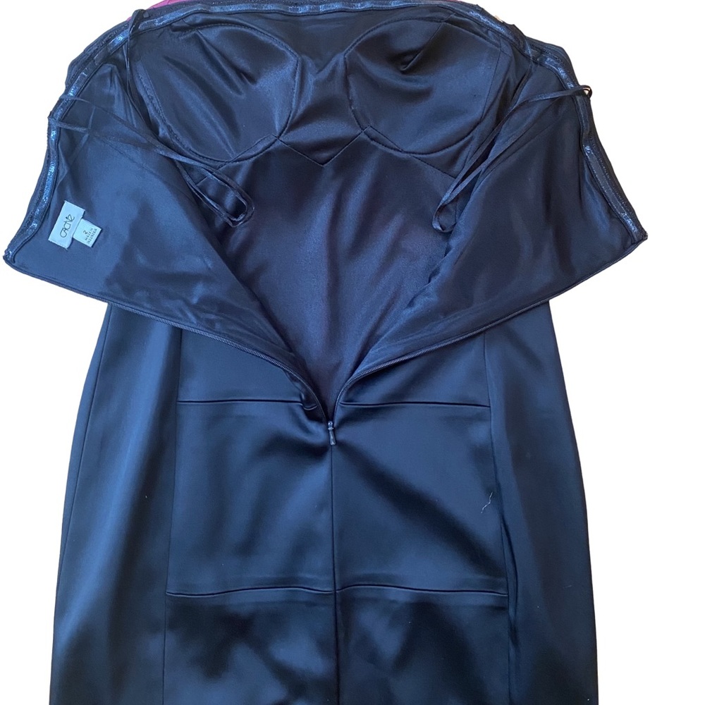 Cach Sz 2 Strapless Structured-Stretch Dress Geom… - image 5